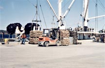 Loading Russian vessel at Bayside
